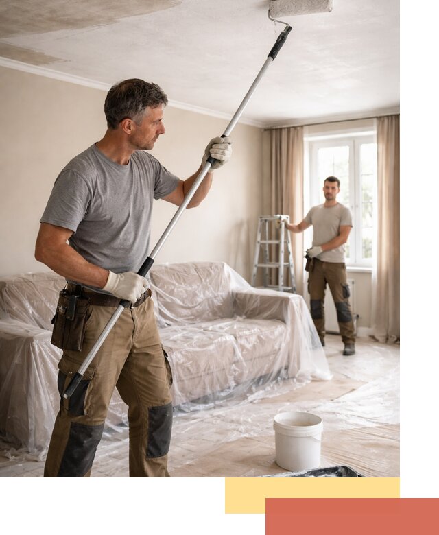 Грунтовка потолка в Сызрани — подготовка под покраску и отделку