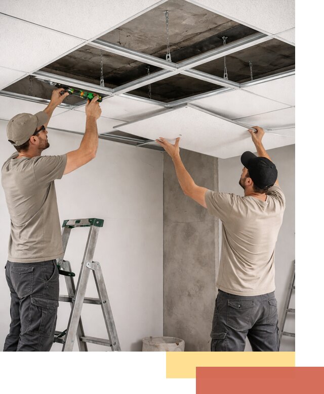 Монтаж потолка Армстронг под ключ в Сызрани
