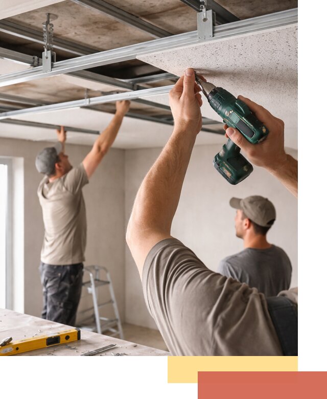 Монтаж акустического потолка в Сызрани под ключ