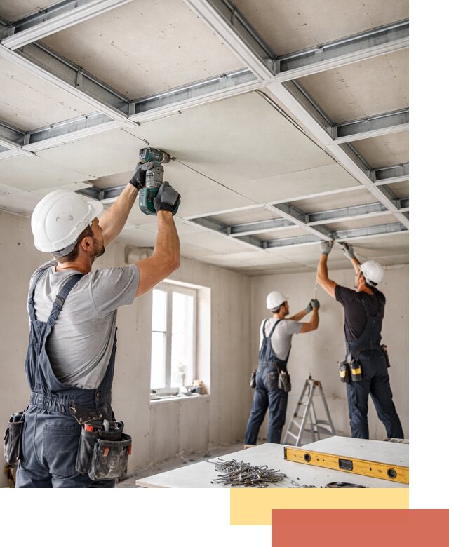 Кессонный потолок из гипсокартона под ключ в Сызрани