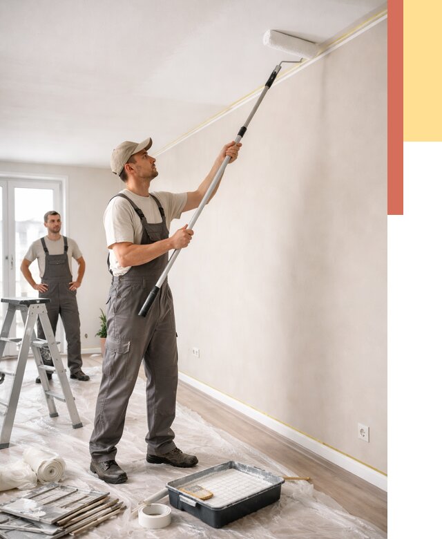 Покраска потолка из гипсокартона в Сызрани от 4559 руб./м2 — услуги под ключ | ОТДЕЛОЧНИК-Сзр