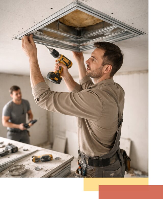 Монтаж люка в потолок из ГКЛ в Сызрани