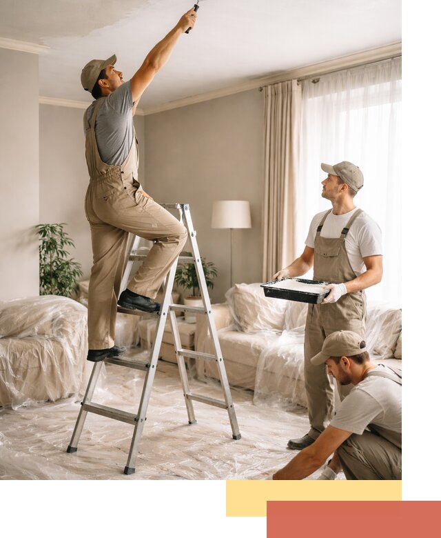 Покраска потолков акриловой краской в Сызрани качественно и быстро