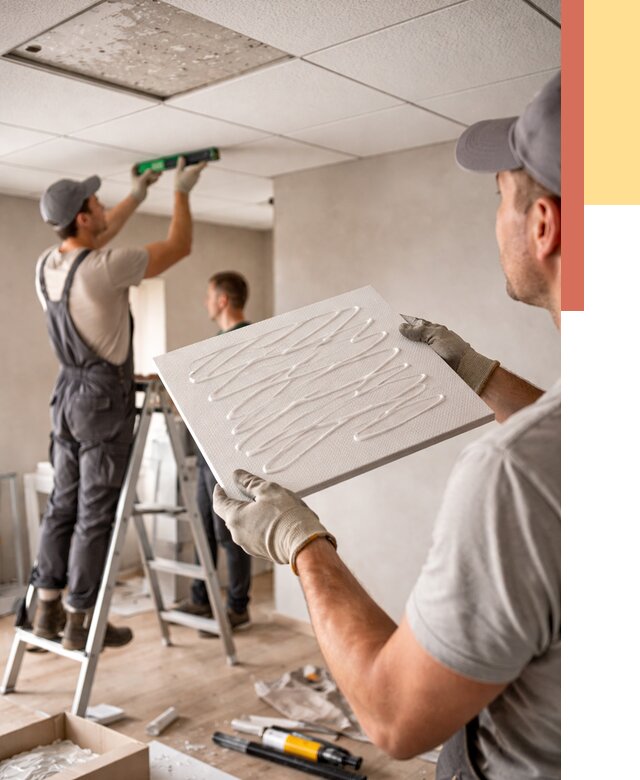 Монтаж потолочной плитки в Сызрани от 4559 руб. — быстро и недорого | ОТДЕЛОЧНИК-Сзр