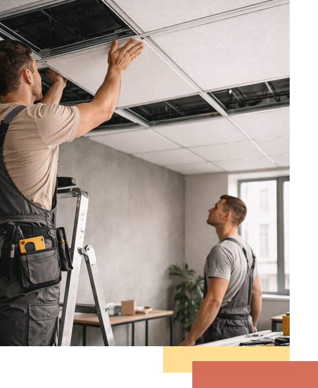 Монтаж потолочной плитки в Сызрани качественно и в срок