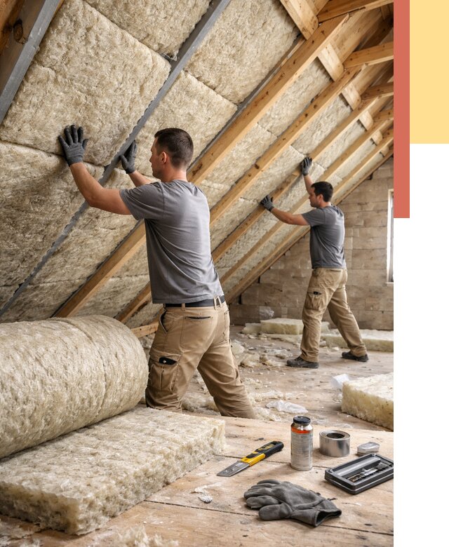 Утепление потолка минватой в Сызрани от 1469 руб. — быстро и недорого | ОТДЕЛОЧНИК-Сзр