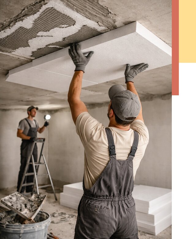 Утепление потолка пенопластом в Сызрани от 4559 руб/м2 — недорого и быстро | ОТДЕЛОЧНИК-Сзр