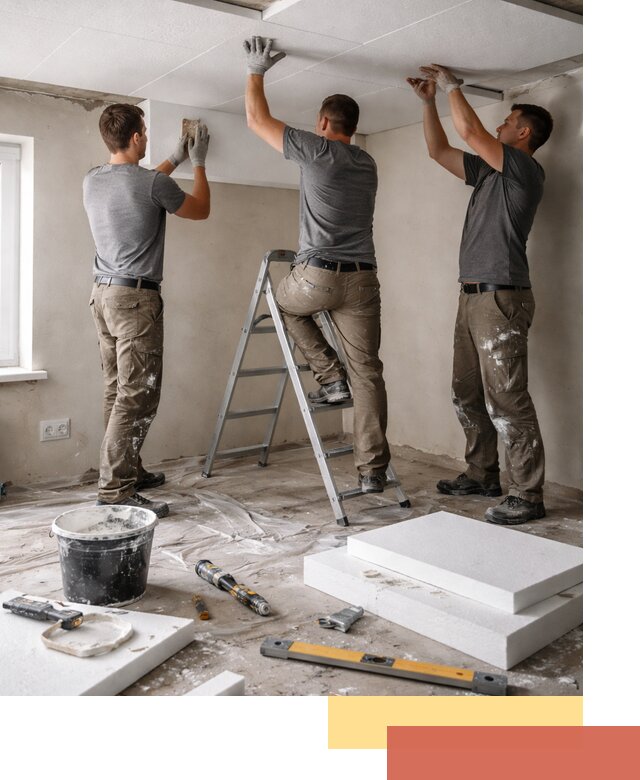 Утепление потолка пенопластом в Сызрани быстро и качественно