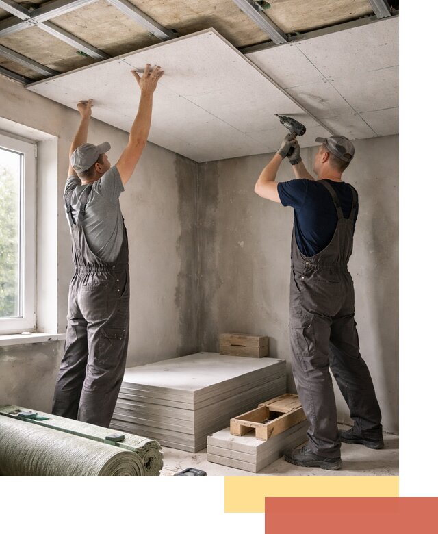 Шумоизоляция потолка панелями ЗИПС в Сызрани